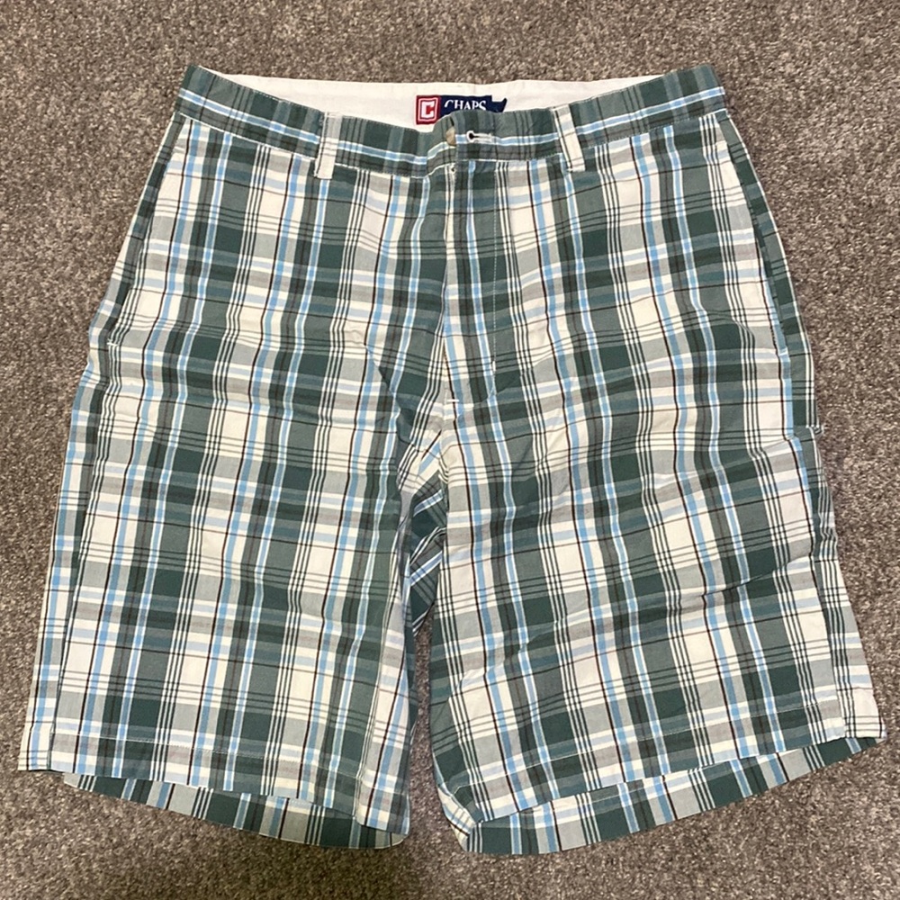 Mens Chaps plaid shorts